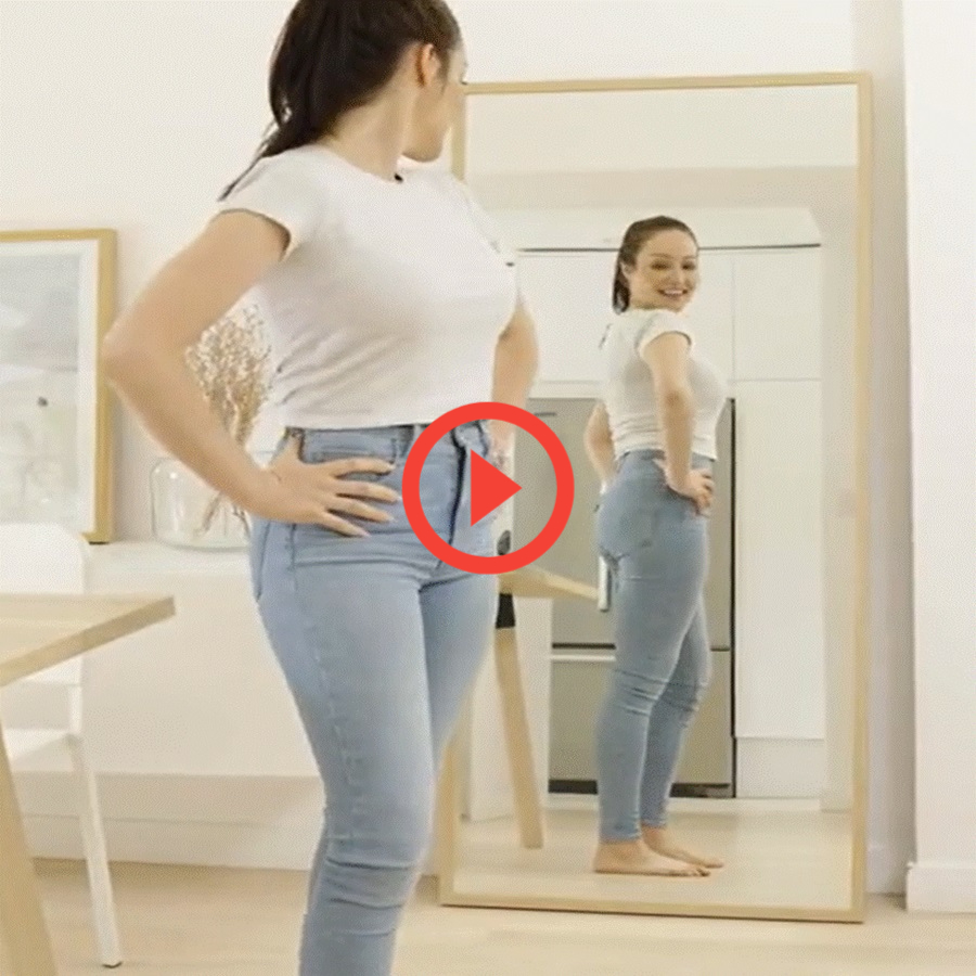 Woman turning button 2